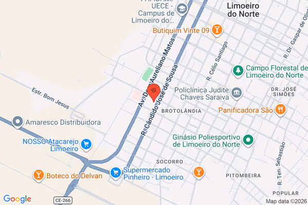 Mapa da localização - Filial Centro