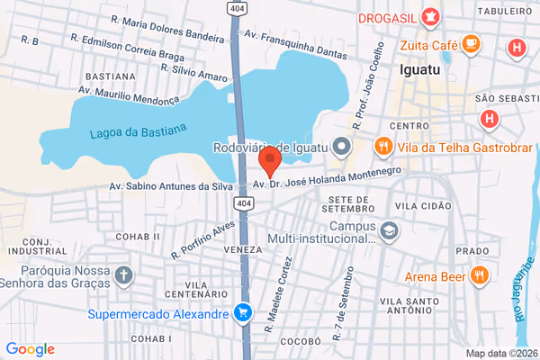 Mapa da localização - Iguatu (Matriz)