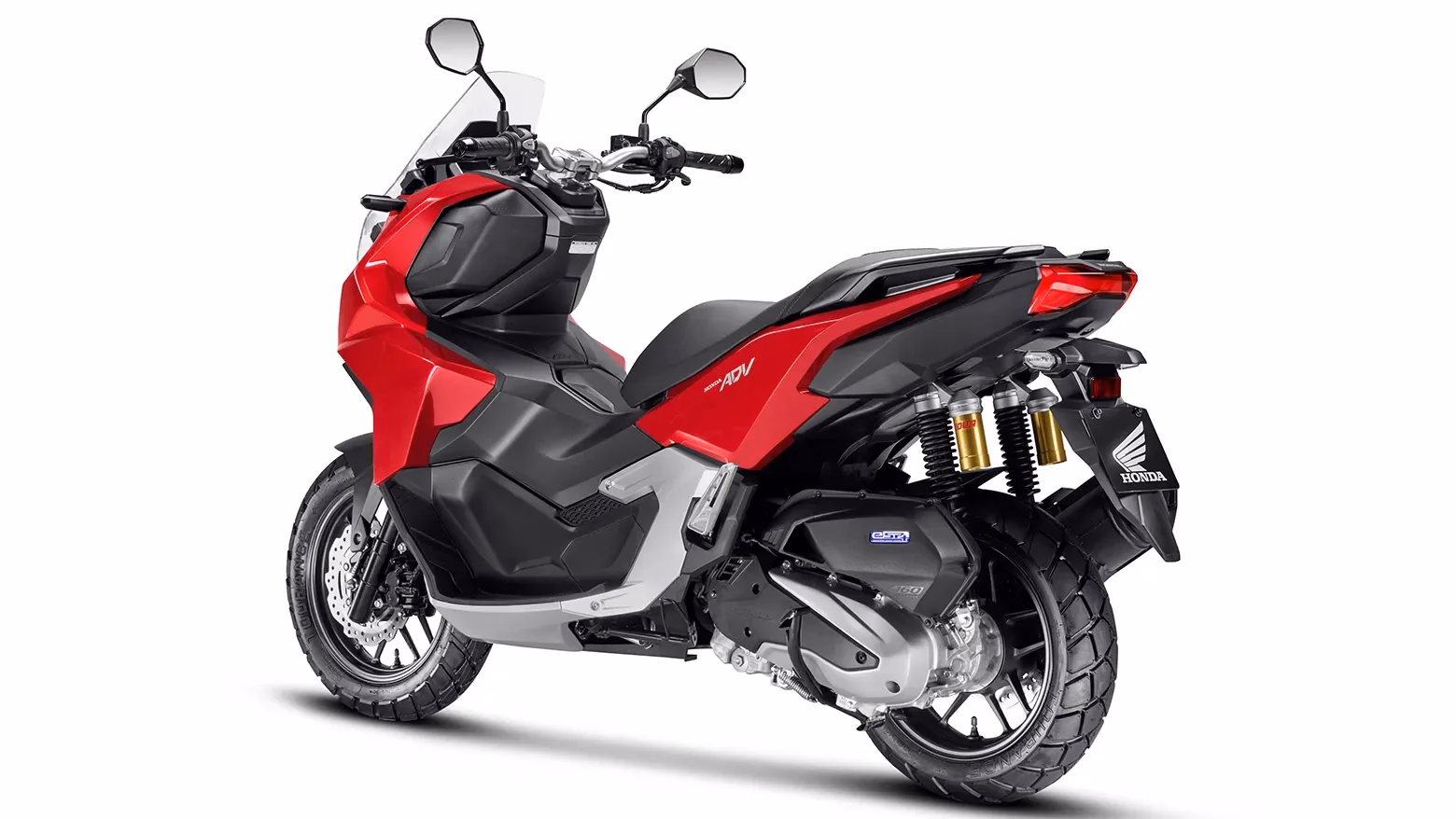 Honda ADV vermelha vista lateral traseira esquerda - 7 de 8