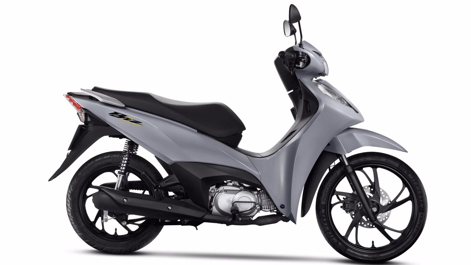 Moto Honda Biz 125 City Galeria De Fotos Lateral Direita Cinza Completa - 2 de 12